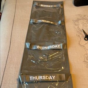 Gray Over the Door Weekly Organizer Bag